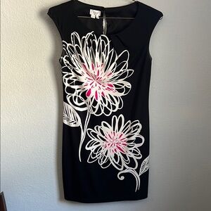 Maggy London Black Floral Dress